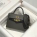 Hermes Kelly Mini II Bag 19cm Etain Replica Hermes Kelly Mini II Bag 19cm