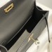Hermes Kelly Mini II Bag 19cm Etain Replica Hermes Kelly Mini II Bag 19cm