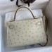 Hermes Beton Kelly Mini II 19cm Ostrich Bag Replica Replica Hermes Kelly Mini II 19cm Ostrich Bag