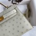 Hermes Beton Kelly Mini II 19cm Ostrich Bag Replica Replica Hermes Kelly Mini II 19cm Ostrich Bag