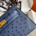 Replica Hermes Kelly Mini II 19cm Ostrich Bag