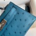 Replica Hermes Kelly Mini II 19cm Ostrich Bag