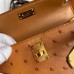 Hermes Gold Kelly Mini II 19cm Ostrich Bag Replica Replica Hermes Kelly Mini II 19cm Ostrich Bag