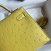 Replica Hermes Kelly Mini II 19cm Ostrich Bag