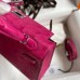 Hermes Rose Red Kelly Mini II 19cm Ostrich Bag Replica Replica Hermes Kelly Mini II 19cm Ostrich Bag