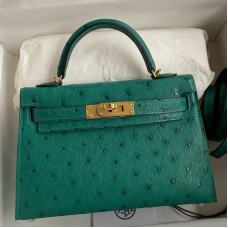 Replica Hermes Kelly Mini II 19cm Ostrich Bag