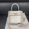 Hermes Himalayan Diamond Kelly 20 Niloticus Crocodile Skin