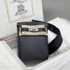 Hermes HAC a dos Backpack Clemence Leather Black