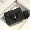 Hermes Halzan 25 Bag Clemence Leather Black GHW