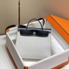 Hermes Herbag Zip 31 Bag in White / Black