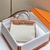Hermes Herbag Zip 31 Bag in White / Gold