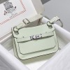 Hermes Jypsiere Mini Bag in Swift Leather Vert Fizz
