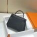 Replica Hermes Kelly 25cm Clemence Black Replica Hermes Kelly 25cm