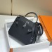 Replica Hermes Kelly 25cm Clemence Black Replica Hermes Kelly 25cm