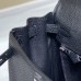 Replica Hermes Kelly 25cm Clemence Black Replica Hermes Kelly 25cm