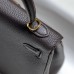 Replica Hermes Kelly 25cm Clemence Ebene Replica Hermes Kelly 25cm