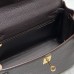 Replica Hermes Kelly 25cm Clemence Ebene Replica Hermes Kelly 25cm