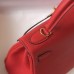 Replica Hermes Kelly 25cm Clemence Red Replica Hermes Kelly 25cm