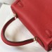 Replica Hermes Kelly 25cm Clemence Red Replica Hermes Kelly 25cm