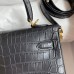 Replica Hermès Black Crocodile Kelly 25cm Bag Replica Hermès Crocodile Kelly Bag