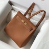 Hermes Kelly Ado Backpack Clemence  Leather Gold GHW