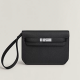 Black Replica Hermes Kelly Depeches 25 Pouch - Premium Leather Accessory