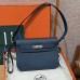 Blue Presse Replica Hermes Kelly Depeches 25 Pouch