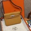 Hermes Kelly Depeches 25 Pouch in Natural sable Calfskin