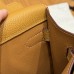 Detachable strap on replica Hermes Depeches pouch