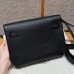 Black Replica Hermes Kelly Depeches 25 Pouch