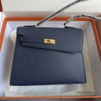 Replica Hermes Kelly En Desordre 20 Bag Deep Blue Epsom Hermes Kelly En Desordre 20 Bag Replica