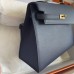 Replica Hermes Kelly En Desordre 20 Bag Deep Blue Epsom Hermes Kelly En Desordre 20 Bag Replica