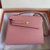 Hermes Kelly En Desordre 20 Bag in Pink Epsom Leather