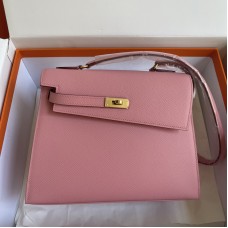 Replica Hermes Kelly En Desordre 20 Bag Pink Epsom Hermes Kelly En Desordre 20 Bag Replica