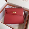 Hermes Kelly En Desordre 20 Bag in Red Epsom Leather