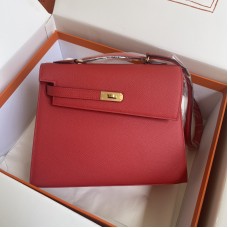 Replica Hermes Kelly En Desordre 20 Bag Red Epsom Hermes Kelly En Desordre 20 Bag Replica