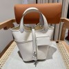 Hermes Picotin Lock 18 Pocket Bag White PHW