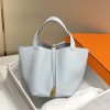 Hermes Picotin Lock 22 Bag Bleu Pale