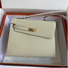 Replica Hermes Kelly En Desordre 20 Bag Craie Epsom Hermes Kelly En Desordre 20 Bag Replica