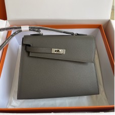 Replica Hermes Kelly En Desordre 20 Bag Etain Epsom Hermes Kelly En Desordre 20 Bag Replica