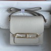 Hermes Mini Roulis 18cm Bag In Craie Evercolor Leather GHW