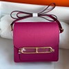 Hermes Mini Roulis 18cm Bag In Magnolia Evercolor Leather GHW
