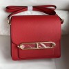 Hermes Mini Roulis 18cm Bag In Red Evercolor Leather GHW