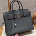 Hermes Replica Handbag Store 30 in Ardoise Togo Leather PHW