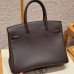 Hermes Replica Handbag Store 30 in Chocolate Togo Leather GHW