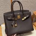 Hermes Replica Handbag Store 30 in Chocolate Togo Leather GHW