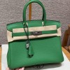 Hermes Replica Handbag Store 30 in Bambou Togo Leather PHW