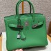 Hermes Replica Handbag Store 30 in Bambou Togo Leather PHW