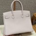 Hermes Replica Handbag Store 30 in Mauve Pale Togo Leather PHW