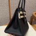 Hermes Replica Handbag Store 30 in Black Togo Leather PHW